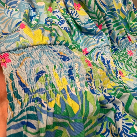 🦩🌴Lilly Pulitzer Shirelle skirted Romper Multi Via Parigi🌴🦩 - Picture 8 of 12